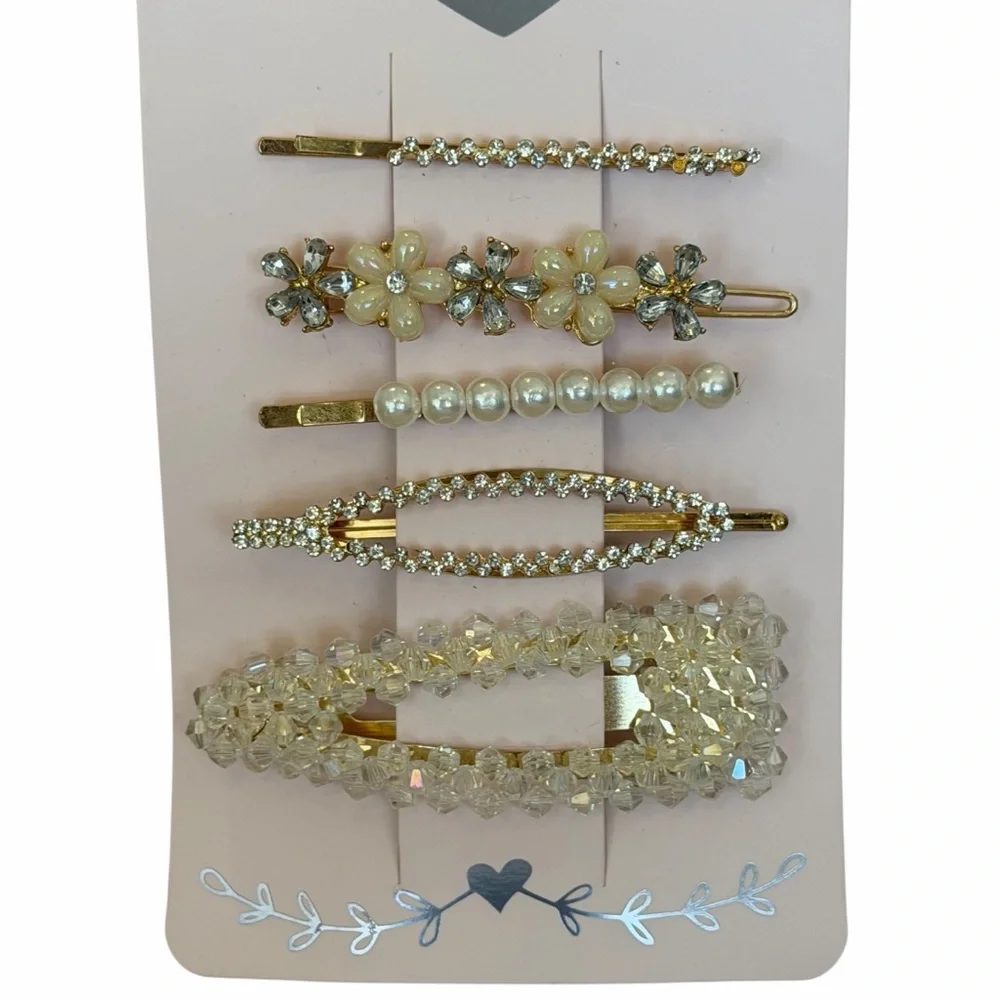 Nicole Miller New York Hair Clips Accessories Set NWT